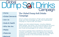 Global Dump Soft Drinks Campaignのサイト